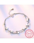 Koreański moda wielowarstwowa 925 Sterling Silver biżuteria matowe pięcioramienna gwiazda korale Box kobiet bransoletka SB13