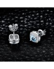 JewelryPalace poduszka oryginalne niebo niebieski topaz stadniny kolczyki 925 srebro kolczyki dla kobiet koreański kolczyki biżu