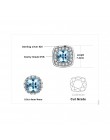 JewelryPalace poduszka oryginalne niebo niebieski topaz stadniny kolczyki 925 srebro kolczyki dla kobiet koreański kolczyki biżu