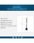Jellystory Trendy srebro 925 biżuteria kolczyki z kroplą wody w kształcie szafirowych kamieni szlachetnych kolczyki dla kobiet p