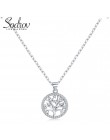 Sodrov autentyczne 925 Sterling Silver DIY życie naszyjnik w kształcie drzewa panie natura biżuteria na szczęście wisiorek Link 