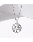 Sodrov autentyczne 925 Sterling Silver DIY życie naszyjnik w kształcie drzewa panie natura biżuteria na szczęście wisiorek Link 