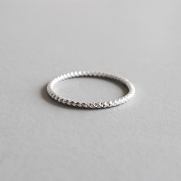 YPAY 100% prawdziwe 925 srebrny pierścień proste Glint Gleam cienkie małe pierścienie dla kobiet biżuterii prezent gorąca sprzed