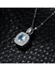 JewelryPalace naturalny niebieski Topaz wisiorek naszyjnik 925 Sterling Silver kamienie szlachetne Choker komunikat naszyjnik ko