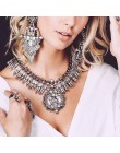 Ztech obroża moneta naszyjnik i wisiorek Vintage Crystal Maxi Choker komunikat Collier kobieta Boho wielkie modne biżuteria dams