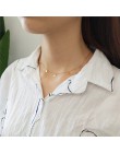 INZATT prawdziwe 925 srebro minimalistyczny geometryczny jasny dysk Choker naszyjnik dla kobiet moda biżuteria boho Bohemia prez
