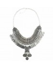 Ztech obroża moneta naszyjnik i wisiorek Vintage Crystal Maxi Choker komunikat Collier kobieta Boho wielkie modne biżuteria dams