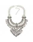 Ztech obroża moneta naszyjnik i wisiorek Vintage Crystal Maxi Choker komunikat Collier kobieta Boho wielkie modne biżuteria dams