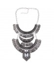 Ztech obroża moneta naszyjnik i wisiorek Vintage Crystal Maxi Choker komunikat Collier kobieta Boho wielkie modne biżuteria dams