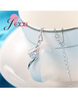 Oryginalna 925 Sterling Silver nowy modny Design naszyjnik biżuteria ślubna z cyrkonią sześcienna ładny łańcuch dla kobiet/Grils