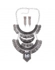 Ztech obroża moneta naszyjnik i wisiorek Vintage Crystal Maxi Choker komunikat Collier kobieta Boho wielkie modne biżuteria dams