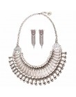 Ztech obroża moneta naszyjnik i wisiorek Vintage Crystal Maxi Choker komunikat Collier kobieta Boho wielkie modne biżuteria dams