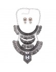 Ztech obroża moneta naszyjnik i wisiorek Vintage Crystal Maxi Choker komunikat Collier kobieta Boho wielkie modne biżuteria dams