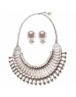 Ztech obroża moneta naszyjnik i wisiorek Vintage Crystal Maxi Choker komunikat Collier kobieta Boho wielkie modne biżuteria dams