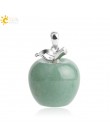CSJA zawieszenie jabłko naturalny kamień wisiorek wisiorki z kryształami kwarcowy koralik naszyjniki biżuteria dla kobiet kobiet