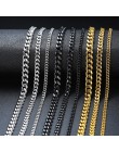 Kubański LINK CHOKER naszyjnik ze stali nierdzewnej dla mężczyzn biżuteria od 3 do 7 MM