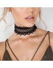 Lato najmodniejsza biżuteria akcesoria Sexy hollow out koronkowa czarna choker naszyjnik dla miłośników pary N174