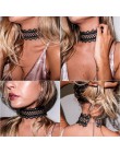 Lato najmodniejsza biżuteria akcesoria Sexy hollow out koronkowa czarna choker naszyjnik dla miłośników pary N174