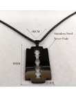 2019 moda ostrze ze stali nierdzewnej naszyjniki mężczyźni biżuteria czarny kolor Gothic naszyjniki biżuteria collier homme N423