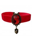 YiYaoFa elegancka róża Choker naszyjnik dla kobiet akcesoria gotycka strona biżuteria w stylu Vintage komunikat naszyjnik i wisi