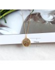 MEIBEADS w stylu Vintage rzeźbione złota moneta Roman naszyjnik dla kobiet czeski wisiorek naszyjniki Boho biżuteria Choker komu