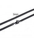 Kubański LINK CHOKER naszyjnik ze stali nierdzewnej dla mężczyzn biżuteria od 3 do 7 MM
