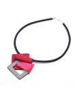 2019 naszyjnik z żywicy wisiorki kobiety biżuteria skóra Chokers naszyjniki dla kobiet wielofunkcyjna moda biżuteria łańcuszek d