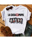 2020 La Casa De Papel kobiety BELLA CIAO Tshirt dom papieru śmieszne lato T Shirt pieniądze Heist kobiety luźna koszulka femme