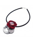 2019 naszyjnik z żywicy wisiorki kobiety biżuteria skóra Chokers naszyjniki dla kobiet wielofunkcyjna moda biżuteria łańcuszek d