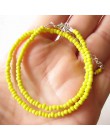 Proste koraliki Strand naszyjnik kobiety ciąg z koralikami krótkie Choker naszyjnik biżuteria Chokers naszyjnik prezent