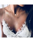 Multi Arrow modny naszyjnik dla kobiet dwie warstwy naszyjniki złoty kolor Fishbone samolot naszyjnik Choker naszyjnik dla dziew
