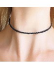 Proste koraliki Strand naszyjnik kobiety ciąg z koralikami krótkie Choker naszyjnik biżuteria Chokers naszyjnik prezent