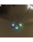 3 kolory urok świecące wisiorek z motylem naszyjnik śliczne Luminous wisiorek biżuteria świąteczny prezent dla kobiet naszyjnik