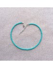 Proste koraliki Strand naszyjnik kobiety ciąg z koralikami krótkie Choker naszyjnik biżuteria Chokers naszyjnik prezent