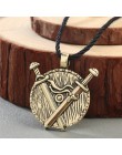 Norse oświadczenie Viking naszyjnik męska Pagan biżuteria wilk topór młot thora Amulet Symbol słowiański Punk Vintage kobiety na