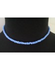 Proste koraliki Strand naszyjnik kobiety ciąg z koralikami krótkie Choker naszyjnik biżuteria Chokers naszyjnik prezent