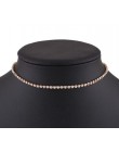KMVEXO prosta konstrukcja kryształowe koraliki Choker naszyjnik kobiety oświadczenie naszyjnik świecący Rhinestone chocker biżut