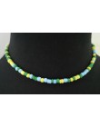 Proste koraliki Strand naszyjnik kobiety ciąg z koralikami krótkie Choker naszyjnik biżuteria Chokers naszyjnik prezent