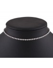 KMVEXO prosta konstrukcja kryształowe koraliki Choker naszyjnik kobiety oświadczenie naszyjnik świecący Rhinestone chocker biżut