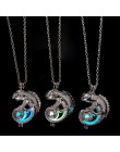 2019 Fashion Dragon świecące naszyjnik z kamienia kobiety Man świecące w ciemności naszyjnik filmy TV Luminous Decoration jewelr