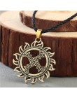 Norse oświadczenie Viking naszyjnik męska Pagan biżuteria wilk topór młot thora Amulet Symbol słowiański Punk Vintage kobiety na