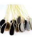 Reiki naturalny onyks agaty wisiorki naszyjnik Chakra Multi kolorowe kawałek nieregularne prawdziwe Agat kryształ kamień kwarcow
