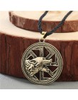 Norse oświadczenie Viking naszyjnik męska Pagan biżuteria wilk topór młot thora Amulet Symbol słowiański Punk Vintage kobiety na