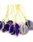 Reiki naturalny onyks agaty wisiorki naszyjnik Chakra Multi kolorowe kawałek nieregularne prawdziwe Agat kryształ kamień kwarcow
