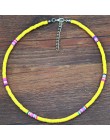 4/6/8mm 20 kolorów glina polimerowa naszyjnik miękka ceramika Choker naszyjnik kolorowe Surfer koraliki kołnierz ręcznie Femme b