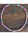 4/6/8mm 20 kolorów glina polimerowa naszyjnik miękka ceramika Choker naszyjnik kolorowe Surfer koraliki kołnierz ręcznie Femme b
