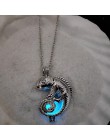 2019 Fashion Dragon świecące naszyjnik z kamienia kobiety Man świecące w ciemności naszyjnik filmy TV Luminous Decoration jewelr