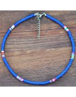 4/6/8mm 20 kolorów glina polimerowa naszyjnik miękka ceramika Choker naszyjnik kolorowe Surfer koraliki kołnierz ręcznie Femme b