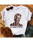 2020 La Casa De Papel kobiety BELLA CIAO Tshirt dom papieru śmieszne lato T Shirt pieniądze Heist kobiety luźna koszulka femme