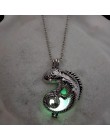 2019 Fashion Dragon świecące naszyjnik z kamienia kobiety Man świecące w ciemności naszyjnik filmy TV Luminous Decoration jewelr